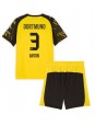 Billige Borussia Dortmund Waldemar Anton #3 Hjemmedraktsett Barn 2025-26 Kortermet (+ Korte bukser)